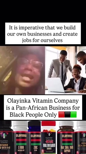@olayinkavitamin . Manufacturing Superior Non-GMO Vitamins with the highest purity and potency for Black People. . Click on the link on the page and order your Non-GMO Olayinka Vitamins Today❤️🖤💚 . Follow @olayinkavitamin @olayinkaskincare . . Non-GMO Olayinka Vitamin D3 5000IU ⚡️ Olayinka Vitamin C-1000IU with Rose Hips 💥💥 Olayinka Zinc 50mg 🔥 Olayinka Gummies Multivitamins 🔥 Olayinka Irish Sea Moss 🔥 Olayinka Weight Loss 🔥 . Olayinka Vitamin Company www.olayinkaproducts.com FDA approve