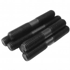 [Hot Item] Custom High-Strength Threaded Carbon Steel Double End Stud Bolts Fasteners with Zinc Black Finish Stud Bolt