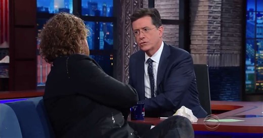 Stephen Colbert was forced to cut to commercial after one comedian took things too far during interview