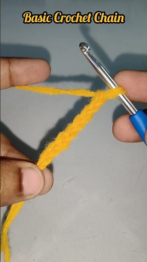 Crochet Basic Chain Tutorial for Beginners 🧶 | Step-by-Step Easy Guide | Crochetbysims #crochet