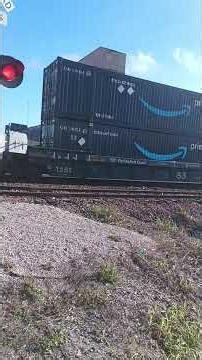 bnsf 5891 ES44C4 leader leads MAC BN leads ES44DC leads Q-pea stack train at Galveston sub#railfan