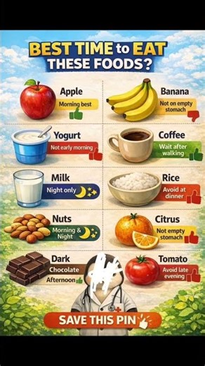 est Time to Eat Specific Foods #healthyfood #fitness #healthshorts