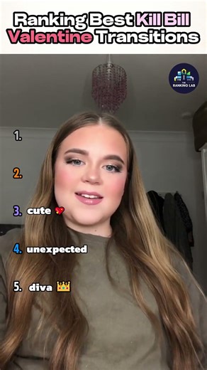 Ranking BEST Kill Bill Valentine Transitions #ranking #killbill #valentines #transition #shorts