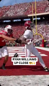 A front row seat to the 17-year-old’s first TD of the day for @alabamafbl 🔥🤩 | College Football on FOX