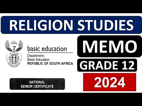 MEMO GRADE 12 RELIGION STUDIES PAPER1 FINAL EXAM MEMO, PAPER 1 RELIGION NOVEMBER EXAMS 2024 THUNDER