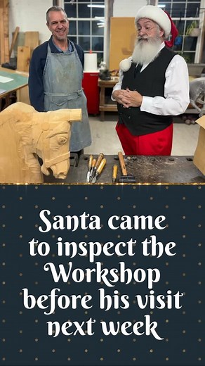 21 reactions | Santa came to make sure the Workshop was in tip top shape before his visit to the museum next week! We can’t wait for his return next Friday, November 28th! Link in bio! #carousel #thecarouselmuseum #santaiscoming | The Carousel Museum | Facebook