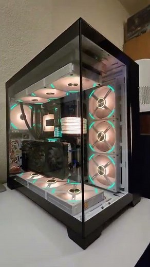 Lian Li O11 Dynamic EVO - Removed Support Bar - Fish Tank Look.