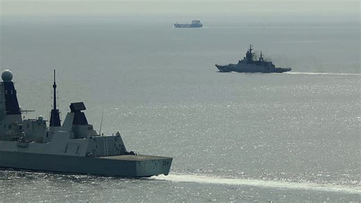 Royal Navy track Russian warships in British waters