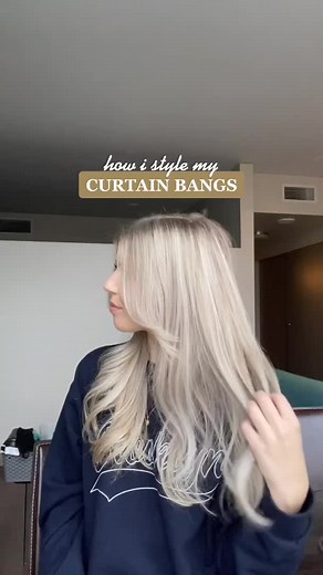 How to Style Longer Curtain Bangs: Taylor's Tutorial