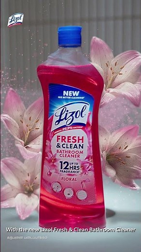 Lizol Fresh & Clean Bathroom Cleaner delivers 10x stronger cleaning and up to 12-hour freshness- Tam