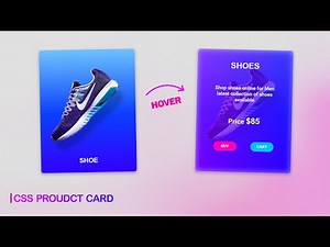 CSS eCommerce Product Card Design With Hover Animation Using HTML5 and CSS3 | Card Hover Effect