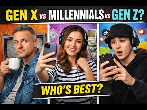 What really separates Gen X, Millennials, and Gen Z? 🤔