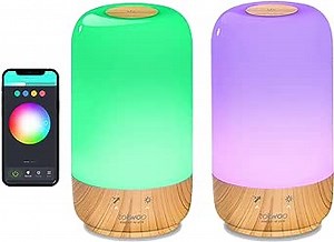 Long Distance Touch Lamps-Long Distance Relationship Gifts | Wi-Fi Touch Lamps to Keep in Touch and Express Your Miss with Lovers Family etc, Anywhere and Anytime,Over 200 App Setup- Set of 2