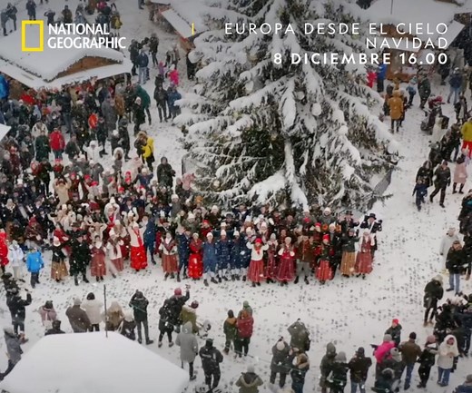 Sobrevuela los paisajes navideños europeos y vive la Navidad desde una perspectiva aérea nunca antes vista. EUROPA DESDE EL CIELO: NAVIDAD, el 8 de diciembre a las 16.00 en National Geographic. | National Geographic