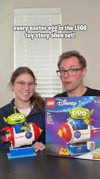did you know about all of these easter eggs in the LEGO alien with pizza planet rocket ride set?