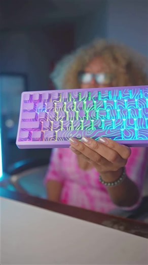 #tiktoklive #livehighlights XVX M67 Lilac Purple 60% Keyboard — compact, creamy, and aesthetic typing. The XVX M67 in the dreamy lilac purple colorway is a sleek 60% board with hot-swappable switches, RGB lighting, and a smooth, satisfying sound that’s perfect for WFH setups, cozy desk vibes, and ASMR-style typing. The compact layout saves desk space while still delivering performance and style. This purple shade always goes fast — grab yours while it’s still in stock before it sells out again. 