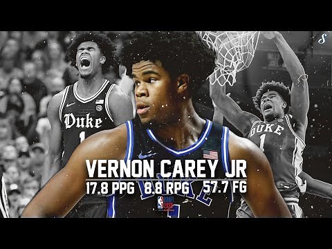 Vernon Carey Jr Duke 2019-20 Season Highlights | 17.8 PPG 8.8 RPG 57.7 FG% #NBADRAFT