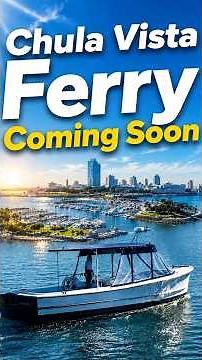 Chula Vista Ferry coming June 1st. Take it from the #chulavista Marina to Downtown San Diego