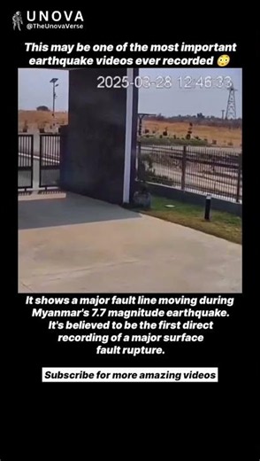 First Ever Camera Footage of a Fault Line Slipping 😳🌍