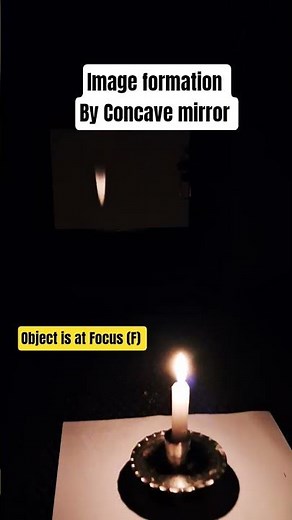 🔥 Image formation by Concave mirror (Object is at Focus) Class 10 Light - Reflection and Refraction