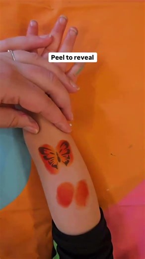 Easy Butterfly Stencil Face Paint 🦋