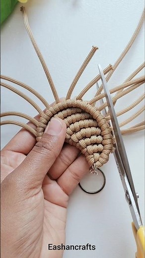 DIY - Create Your Own Macrame Moon Hanging Keychain 🌙✨ #shorts #keychain #moon #diy