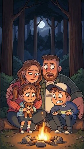 "Kids Cartoon Adventure in a Haunted Forest 🌲👦👧"