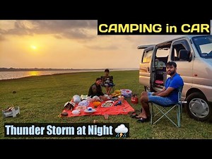 Camping in a THUNDER STORMS & Cyclone | Tent and Car Camping near Bengaluru