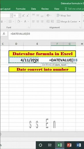 DATEVALUE Formula in Excel Explained | Convert Text to Real Dates Easily