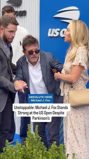 Michael J. Fox at the US Open: You Can Be Strong and Need Help ‪@michaeljfoxfoundation‬uso‪@usopen‬