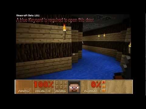 2nd Level of Doom 2 in Minecraft