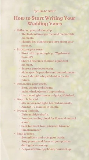 How to Start Writing Your Wedding Vows