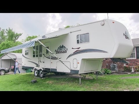 2005 Dutchmen Denali 28RK double-slide 5th wheel camper walk-around tutorial video