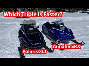 Polaris XLT 600 VS Yamaha SRX 700. Battle Of The Trail Triples Snowmobiles!!!