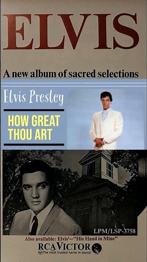 Elvis '67 Gospel Album "How Great Thou Art" became a multi million seller