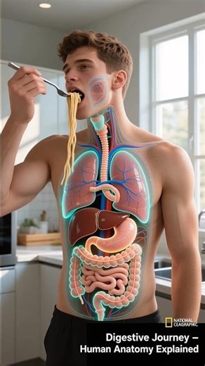 What Really happens When Noodles Inside Your Stomach | 3D Digestive Process Animation