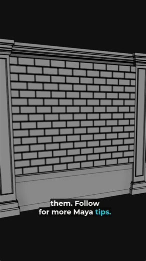Parveen Singh on Instagram: "Build a Brick Wall FAST in Maya | Bonus Tools Tutorial Quick Brick Wall Modeling in Maya using Bonus Tools! 🧱 Watch how a Pro Artist builds a perfect brick wall in seconds using Duplicate on Object and Instancing in Maya Follow for more 3D Tips and tricks 🚀 #mayamodeling #3dmodeling #3dcommunity #modeling #hardsurface #3dmodel #design #autodeskmaya #reel #3dart #brickswall #gamedev #3dartist #mayamodeling #promodeling #3dtips #modelingtips"