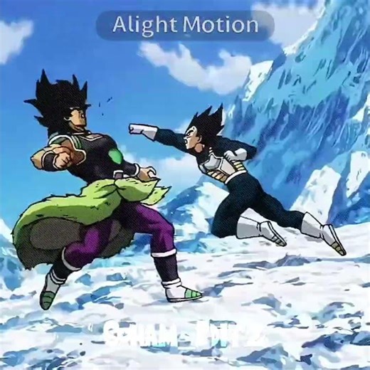 Vegeta vs broly fighting in dragon Ball broly movie 😈😈