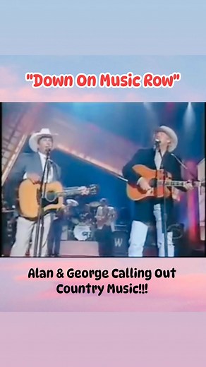 When two legends sing together, the country music is still alive😱Down in music row- Alan Jackson & George Strait 🥰 #countrymusic #legends #oldmusic #classiccountry | Florencio A. Bagayao
