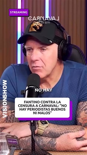 25K views · 154 reactions |  Alejandro Fantino apuntó contra la censura del Gobierno a Carnaval Stream y respaldó a sus colegas del medio. “No hay periodistas buenos ni malos”, afirmó el conductor en defensa de la libertad de expresión. #carnavalstream #stream #argentina #politica #visionshow | VisionShow | Facebook