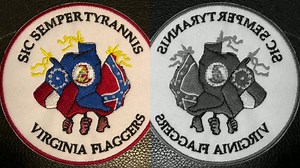 1K views · 20 reactions | Virginia Flaggers Logo Patch - For more information check out https://www.shopvaflaggers.com//product-page/virginia-flaggers-logo-patch | The Virginia Flaggers | Facebook