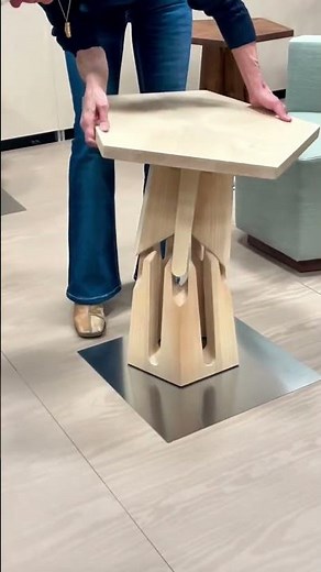 Height Adjustable Wooden Table | Small to Tall in Seconds 😍