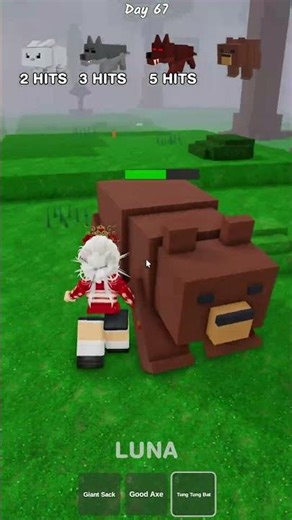 Tung tung sahur's bat vs all enemies in 99 nights 🤯