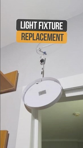 Replacing an old light fixture 💡🔧 #handyman #diy #lighting #renovation #electrical