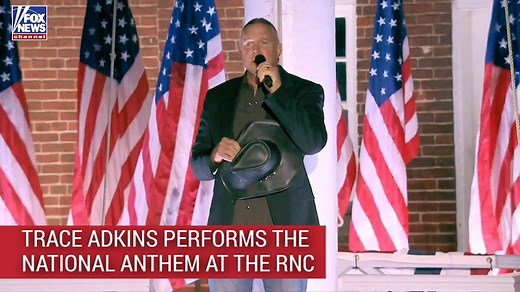 Country singer Trace Adkins gave a surprise performance of “The Star-Spangled Banner” at Fort McHenry to close out the third night of the Republican National Convention. | Fox News