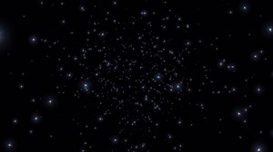Loop glow white blue stars particles falling down animation