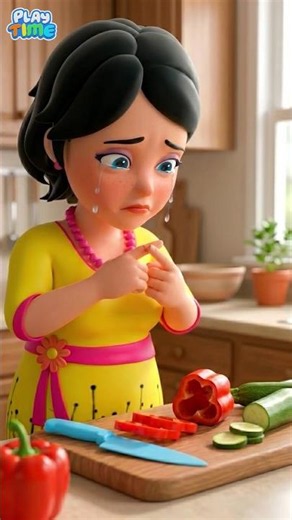Mommy Get Hurt 😢 | Mommy Get Boo Boo Song | Baby Cartoon Nursery rhymes #shorts #kidssongs
