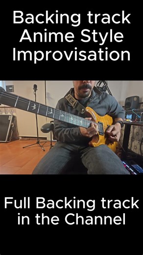 Epic Anime Guitar Solo 🎸 | Part 2 #backingtrack #guitarjam #guitarbackingtrack #guitarist