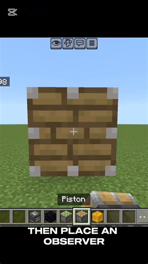 Easy redstone flying machine! #minecraft #bedrock