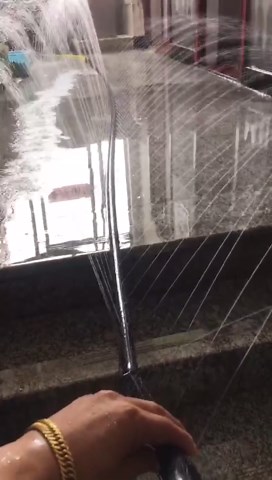 PE Spray Water Hose, Trampoline Sprinkler 49FT Water Pipe with Conversion Adapters and 30 Tie Straps, for Outdoor Backyard Water Park Fun Summer Outdoor Water Sprinkler Toys (Orange, 49FT)